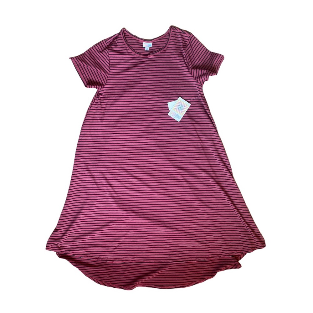 NWT LULAROE CARLY SHORT SLEEVE DRESS (M)